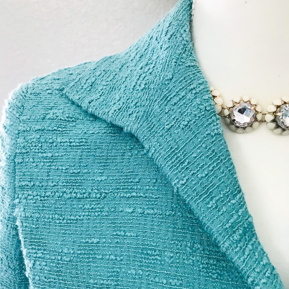 SOLD Lafayette 148 Turquoise Blue Blazer - Picture 5 of 8